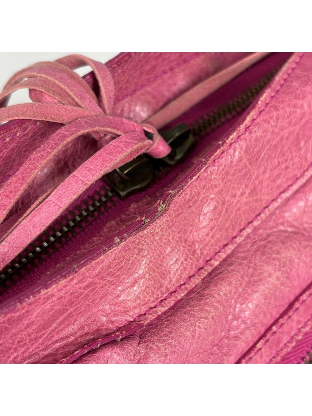 Balenciaga the Town 2-Way Shoulder Bag Classic Leather Pink - Picture 6 of 9